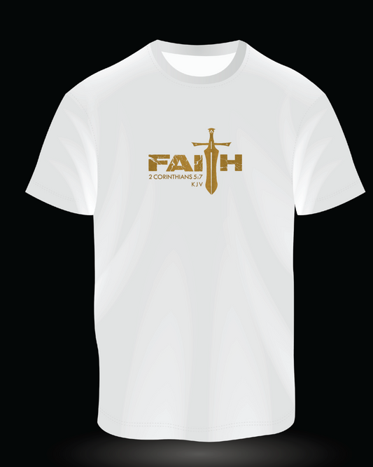 FAITH White T-Shirt | New Metallic Collection